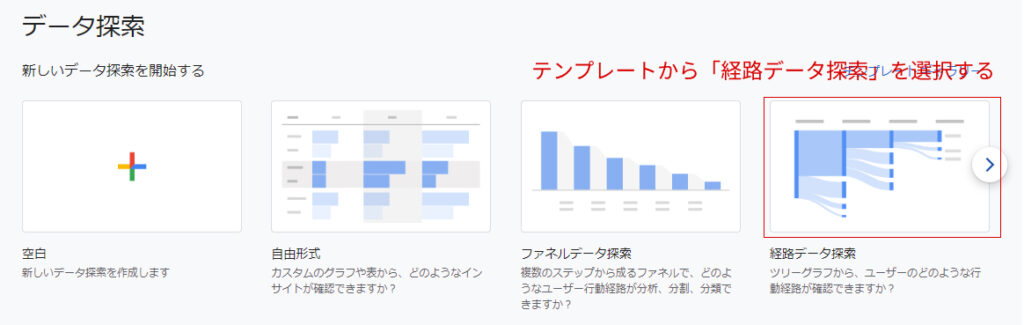 テンプレート選択